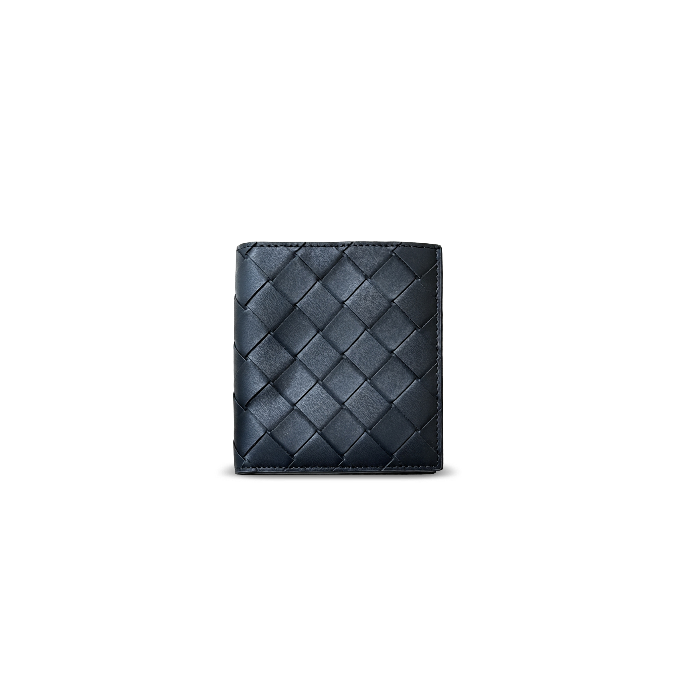 BOTTEGA VENETA INTRECCIATO BI-FOLD WALLET SPACE POLLEN 749400 (10*9.5*1cm)